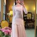 European And American 2025 Spring New Handmade Diamond-Embellished Ribbon Design Long-Sleeve_ecoleips.com