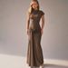 2025 Autumn New Fashion Elegant Slim Fit Ruched Tie Short Sleeve Dress For Women Wholesale_ecoleips.com