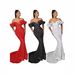 Women's Clothing Fashionable Women's Off-Shoulder Sequined Evening Dress Sexy Banquet Gown For Formal & Casual For Women_ecoleips.com