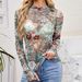Women's Clothing Hot Selling Pullover High Collar Long Sleeved Lace Floral Mesh Bottoming Shirt T Shirt Female_ecoleips.com