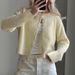 Diyun European And American Casual Simple Solid Color Long Sleeve Coat Sweater Women's Fashion 2025 Autumn_ecoleips.com