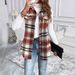 Aria Basics Cross-border European American Autumn And Winter Women's Woolen Plaid Vest Jacket Ins Style Foreign Trade_ecoleips.com