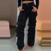 Men's Clothing New Women's Fashion Casual High Waist Trousers Denim Wide Leg Pants_ecoleips.com