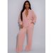 Women's Clothing Elastic Wrinkled Straps Multi Pocket Swing Leg Pants Wide Leg Pants Suit_ecoleips.com