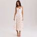 Women's Slim Fitting Floral Print Sundress Elegant Gentle European American Style Dress for Women_ecoleips.com