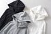 Men's Retro Fleece Zip-Up Hoodie Slim Fit Long Sleeve Pullover Casual Streetwear Grey Black White_ecoleips.com