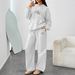 Letter OK Print Hoodie And Pant Set New Autumn Winter Wide Leg Straight Leg-1_ecoleips.com