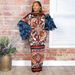 European And American Style Women's Fashion Print Dress Feather Patchwork Miyake Pleated 11003 Cross Border E Commerce Amazon_ecoleips.com