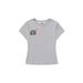 Korean Trendy Heart Shaped Short Sleeve Top For Women Sexy Slim Fit Polka Dot Letter Print Summer Top_ecoleips.com