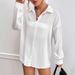 Women's Clothing Spring And Summer Women's Clothing Solid Color Loose Casual Drop Shoulder Shirt Slim Style_ecoleips.com