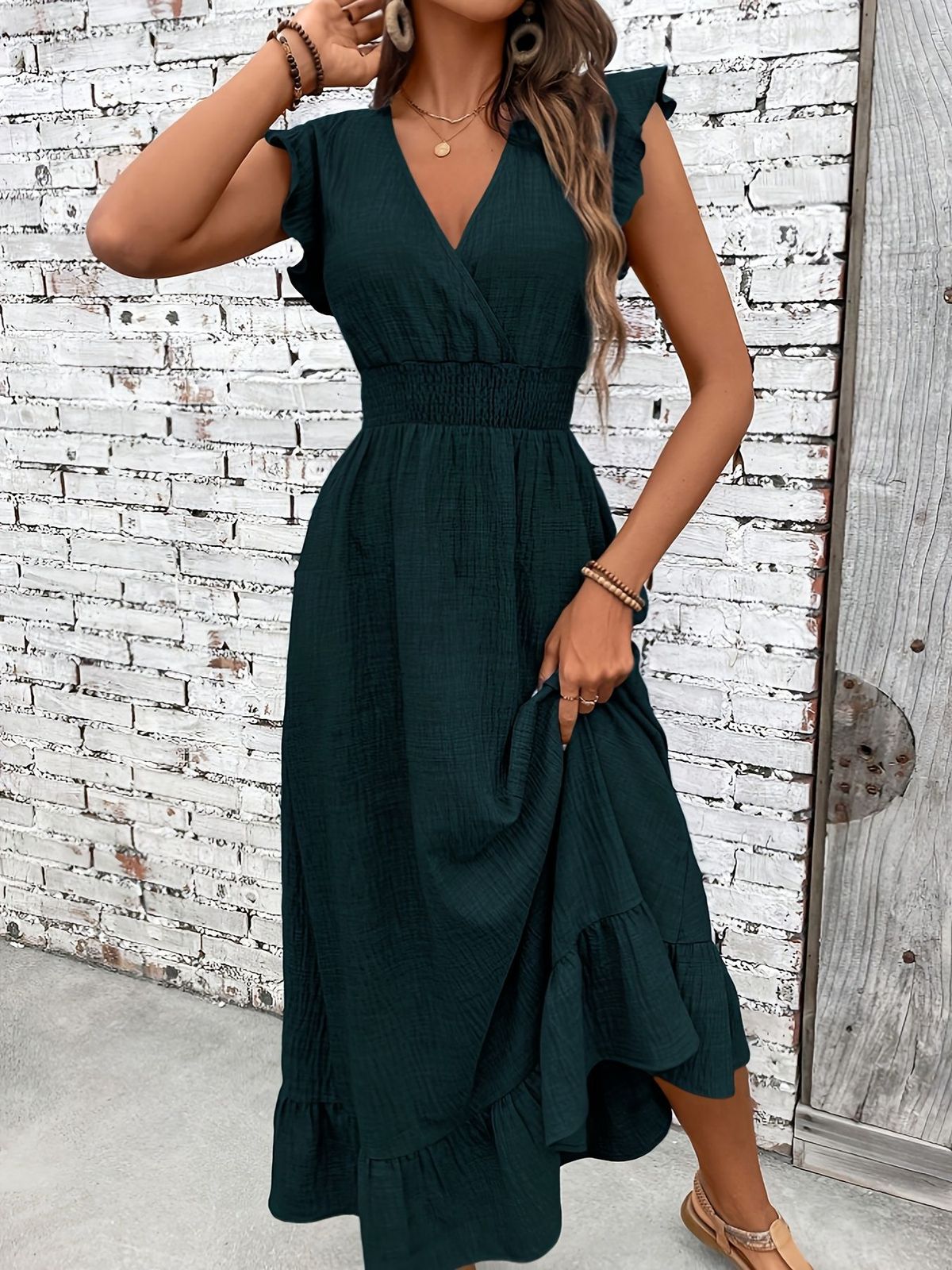 Fashionable And Elegant Long Skirts, Resort Beach Style Waist Dresses, Spring And Summer Styles_ecoleips.com