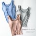 Upgraded Version Of Women's Camisole With Chest Pads, Skin-friendly, Soft, Slim-fitting, Home Sleepwear, Small Camisole,_ecoleips.com