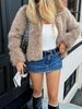 girl Diyun Cross-Border European And American Elegant Fashion Fur Coat Women's Clothing 2025 Autumn Winter Foreign_ecoleips.com