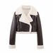 Women's Clothing Popular Style Women's Casual Double Sided Short Jacket_ecoleips.com