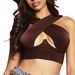 2025 New European And Style American Street Cross-Neck Solid Color Strapless Sexy Hot Girl Backless Fashion Sleeveless_ecoleips.com