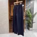 Women’s Clothing Brand High Street Heavy Stitching Elastic Waist Raw Edge Denim Sweatpants Women Autumn 2024 New Casual Wide Leg Pants_ecoleips.com