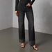 Women's Clothing Fashionable Casual Straight Leg Jeans Rhinestone Washed_ecoleips.com