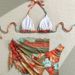 Women's Clothing Floral Print Three Piece Bikini Set Women's Tie Up Swimsuit Sexy Style Inspired Apron Swimwear_ecoleips.com