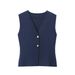 ZA Women's Fashion Versatile Knitted Set Sleeveless Tank Top + Skirt4192015_ecoleips.com