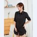 White Shirt Women's Medium And Long Sleeves Loose Boyfriend Style Pajamas Sunscreen Plus Size Top_ecoleips.com