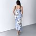 AD293 New Elegant Slim-Fit Niche Dress With Oil Painting Style And Lace Print Long Skirt_ecoleips.com