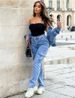 Women's Clothing Autumn And Winter Workwear Multi Pocket Straight Jeans Trousers_ecoleips.com