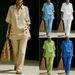 Women's Casual Loose Fit Two Piece Set Short Sleeve Shirt And Long Pants Summer Comfort Breathable Fabric Daily Wear Outfit_ecoleips.com