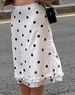 Women's Vintage Polka Dot Low Waist Ruffled Midi Skirt – Casual Street Style Bottom For Summer_ecoleips.com