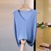 K Loose Flesh Blocking Base, Slimming Sleeveless Knitted New Top, Camisole Vest, Versatile V-neck_ecoleips.com