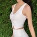Women's Clothing With Long Neck And Bowknot For Beautiful Back And Chest Pad For Sweet And Spicy Girls Dance Clothes With V Neck Sports Underwear_ecoleips.com