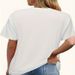 New European And American plus Size Crew Neck T-Shirt Loose Casual Short Sleeve Printed Top for Women_ecoleips.com