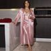 Women’s Clothing Long Suspender Dress Long Nightgown Suit Ladies Large Size Sexy Comfortable Long Sleeve Home Clothes_ecoleips.com