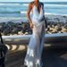 Summer Beach Hollow Out Sleeveless Strap Dress 2026 New Casual Backless Party Dresses Sexy Deep V Perspective Women's Long Dress_ecoleips.com