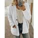 Women's Stylish Knit Cardigan Sweater - Oversized Casual Open Front Coat With Stand Collar, Long Sleeves & Multiple Colors (S-5XL)_ecoleips.com