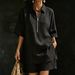Short Sleeve T-Shirt And 5-Point Shorts Two-Piece Set, Relaxed Fit Drop Shoulder Womens Casual Outfit, Minimalist Summer Wear_ecoleips.com