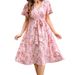 2025 Best-selling Spring/Summer Women's Fashionable Elegant Floral Dress On Cross-border European And American_ecoleips.com