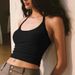 Sexy Halter Neck Sports Bra For Women – Built-in Padded Workout Top, Racerback Yoga Tank For Running, Gym, Dance – Breathable Nylon Spandex_ecoleips.com