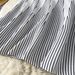 Women's Sleeveless round Neck Striped Knitted Dress European American Style Summer Waist Design Mid-Length Skirt_ecoleips.com
