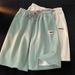 Men's Summer Breathable Sports Casual Pants 2026 Fashion Trendy Brand Slightly Elastic Loose Fit Quick Drying Five Point_ecoleips.com