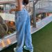 Aria Basics 2025 European And American Foreign Trade Cross-Border Women's Jeans Summer New Low Waist Washed Denim Style Straight_ecoleips.com