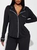 Women's Slim Fit Trouser Suit Solid Color Lapel Front Opening Single Breasted_ecoleips.com