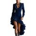 European-Style Retro Western Country Lace Denim Dress For Women, No-Wash_ecoleips.com