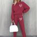 Women's Fashion Casual Sportswear Set Simple Print Essential For Vacation_ecoleips.com