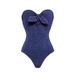 Women's stylish beach vacation one-piece swimsuit set_ecoleips.com