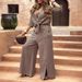 Fresh & Feminine Linen-Blend Shirt With Wide-Leg Pants Set – Breathable & Stylish Casual Outfit_ecoleips.com