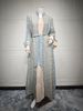 Women's Clothing Autumn And Winter New Trumpet Sleeve Elegant Long Dress Embroidered Robe Cardigan Two Piece Set_ecoleips.com