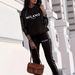 Women's Casual Elegant Hooded Two Piece Set European And American Style Early Autumn New Print Design_ecoleips.com