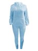 Cross-border European American Basic Solid Color Two-piece Sports Suit, Popular In Spring, Autumn, Winter, With Kangaroo_ecoleips.com