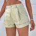 AC843 Summer Korean Style New Simple Fashion Versatile Comfortable High-Waisted Slimming Wide-Leg Casual Pants A-Line_ecoleips.com