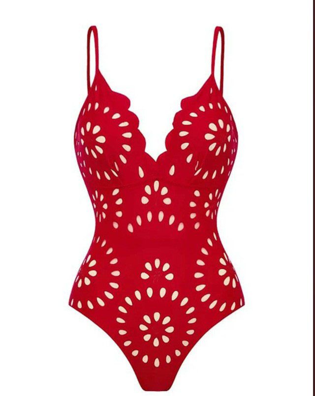 Cutout One-Piece Swimsuit For Women – Sexy Halter Neck Swimwear With Adjustable Ties (S-XXL) | Stylish & Breathable_ecoleips.com
